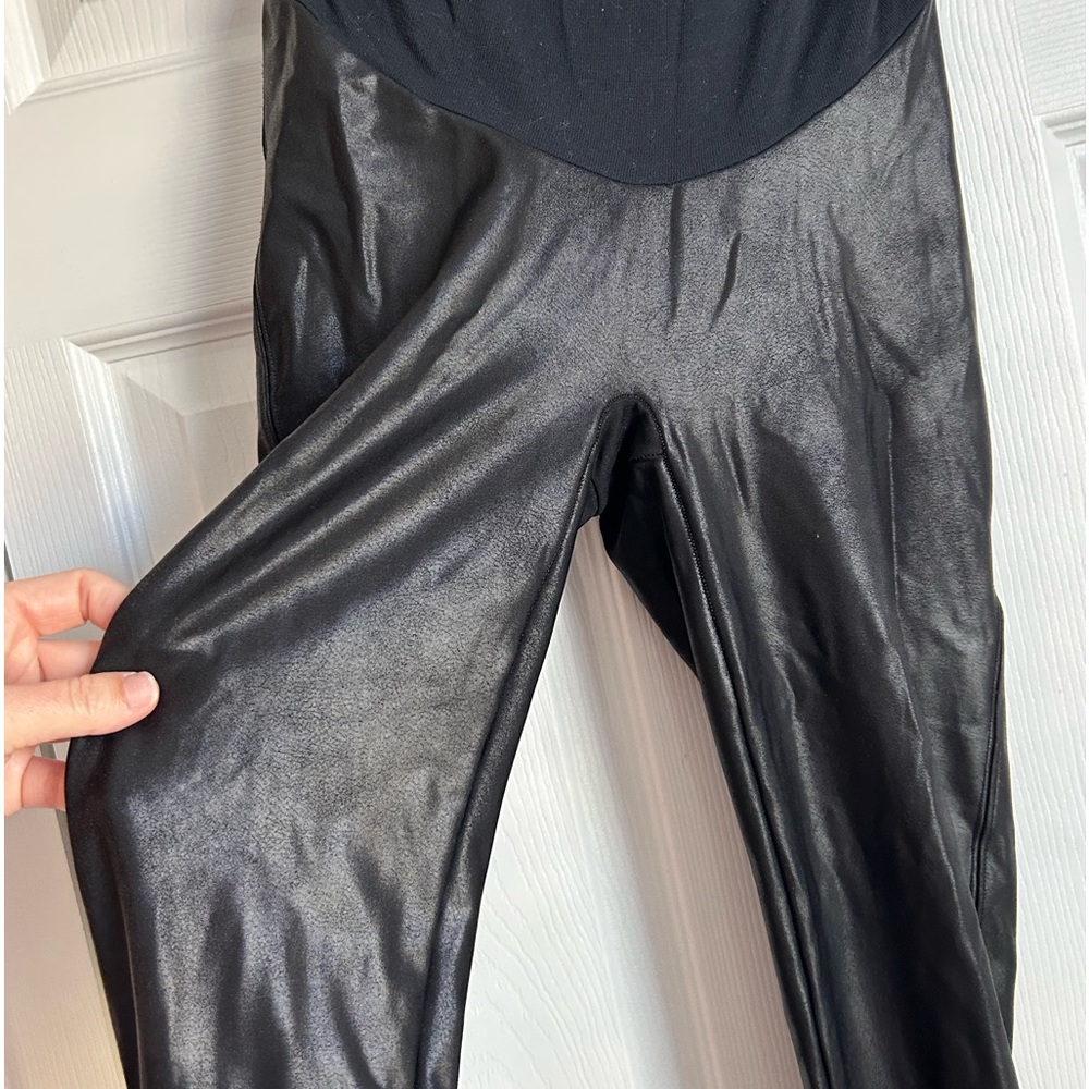 Spanx Mama Faux Leather Legggings